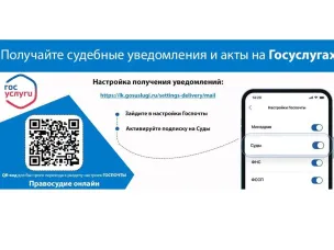 Настройте уведомления на Госуслугах, чтобы не пропустить повестку в суд или судебное решение