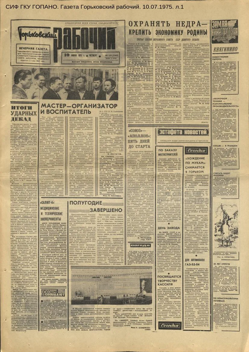 Город Горький 50 лет назад