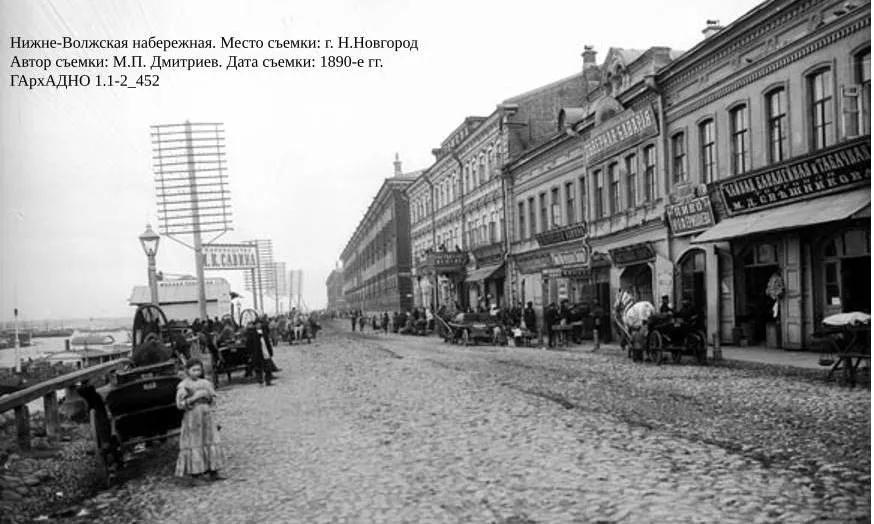 Рубрика «Архивное наследие нижегородских фотографов» Нижне-Волжская набережная